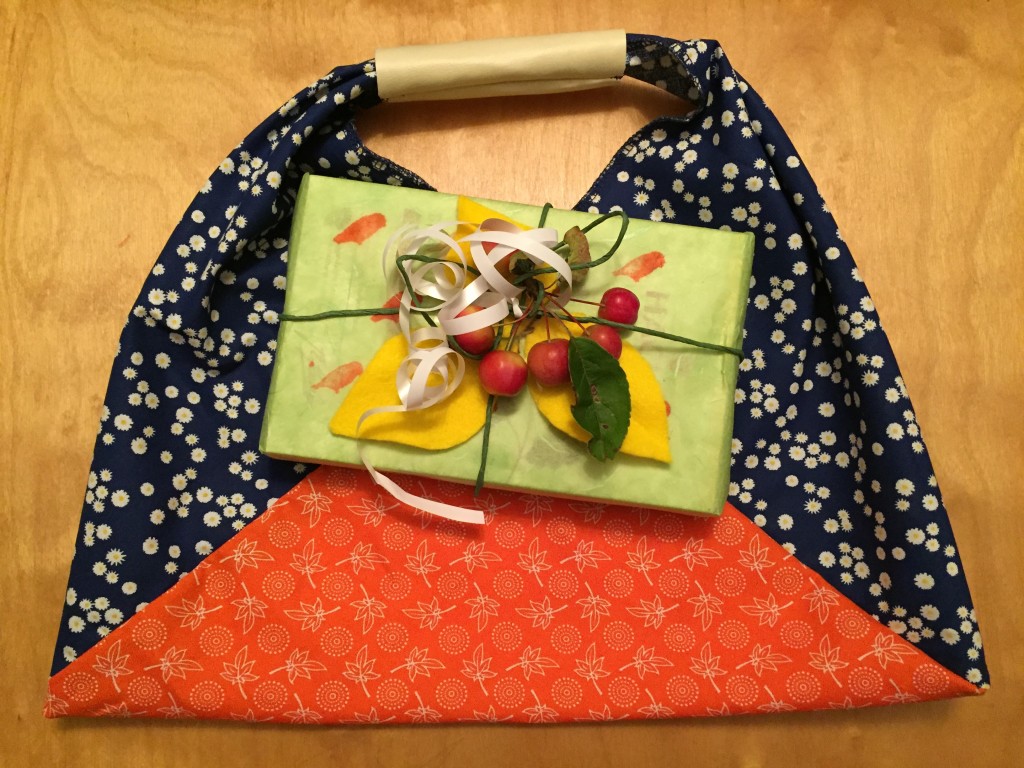 Origamibag mit Hachez Braunen Blättern